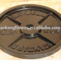 Painted Cast Iron Weight Lifting Plate