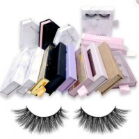 Private Label 25Mm 3D Eyelashes Vendor Custom Eyelash Packaging Fur Real Mink Lahes