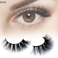 Own brand eyelashes packaging Wholesale natural Wispy sample 3D real Mink Strip False Eye Lashes