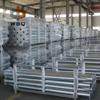 WBQ steel ground screw pile with flange plate