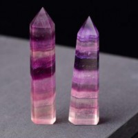 Natural Purple Fluorite Crystal Healing Points for Gift