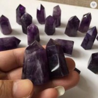 Wholesale Natural Healing Wand Amethyst Quartz Crystal Points