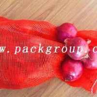 sell 30kg red color pp mesh bags onion mesh bags