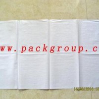 sell cheap white color pp wove bags for bran size 55x105cm