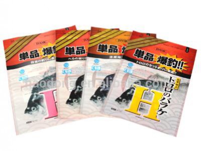 Three Side Sealed Clear Plastic Fishing Baits Packaging Pouch