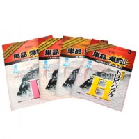 Three Side Sealed Clear Plastic Fishing Baits Packaging Pouch