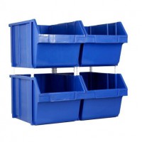 Bulk stocks tool & hardware storage picking stacking hanging plastic storage rack bin