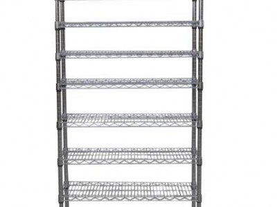 Wire shelving with bin units