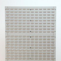 Storage louvered panel