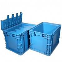 EU stacking plastic container with virgin material for storage