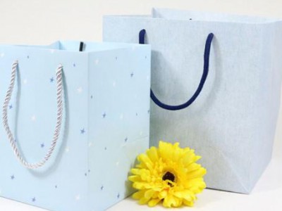 Recycled Handle Customized Paper Bag With Your Own Logo