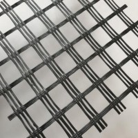 Asphalt fiberglass geogrid for roads