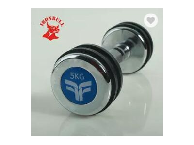 Stainless Steel Chrome Dumbbell with rubber ring