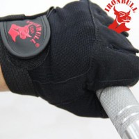 leatherer fingerless weight lifting gloves