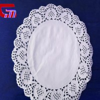 7.5" lace round shape white paper doilies for oil absorption