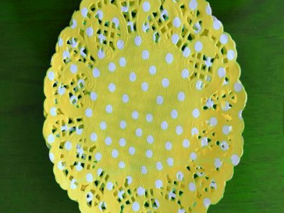 White oval paper doilies 19*26cm from china manufacture factory