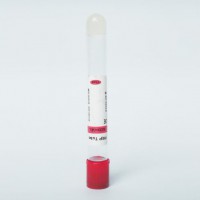 disposable sterile medical PET red cap top vacutainer no additive tube for hospital single use