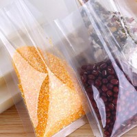 Customized printed transparent plastic bag food vacuum storage bag heat sealing bag