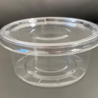 12oz/360ml PET clear disposable plastic fruit salad bowl with lid