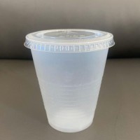 12oz/360ml PS white disposable plastic juice/cold drink cup with PET clear lid