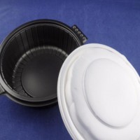 Microwave Safe black PP disposable Plastic soup bowl