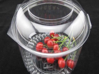 Custom Disposable Plastic take away fruit salad bowl with lid