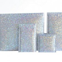 Holographic Bubble Envelope Mailing Bags Rainbow Metallic Poly Holographic
