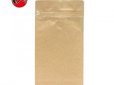 gusset coffee packaging paper kraft pouch