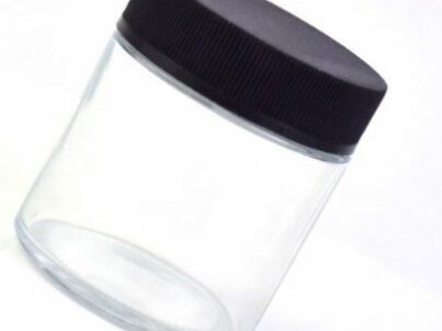 2 oz jar with lids, Glass jar for CBD oil or flower,transparent glass jar 60 ml