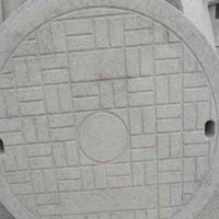 Concrete manhole cover