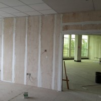 Lightweight strips for building partition walls