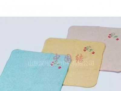Bamboo fiber square towel