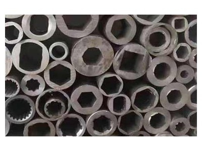 Outer circle and inner shaped steel pipe